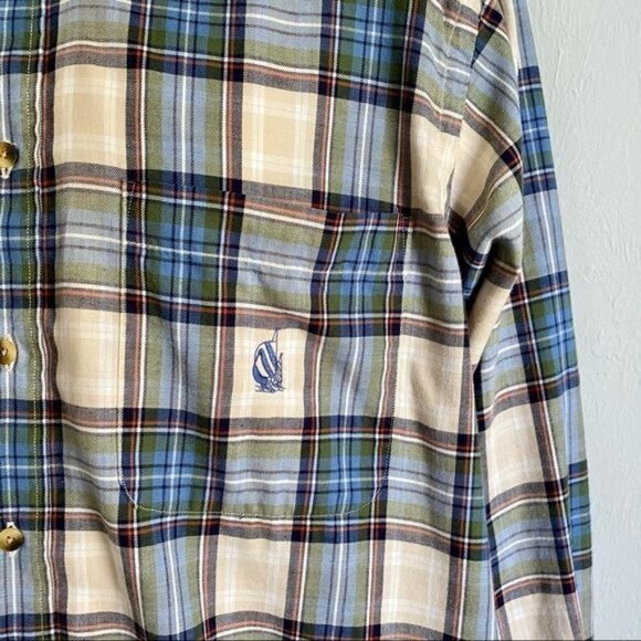 Nautica Cotton Long Sleeve Button Down Shirt Large - Picture 4 of 9
